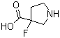 3-Fluoro-3-pyrrolidinecarboxylic acid molecular structure (CAS 1228634-93-2)