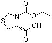 structure of CAS# 122946-43-4, Telmesteine;3,4-Thiazolidinedicarboxylic acid 3-ethyl ester