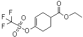 structure of CAS# 122948-57-6, 4-((Trifluoromethanesulfonyl)oxy)-3-cyclohexene-1-carboxylic acid ethyl ester;4-[(Trifluoromethylsulfonyl)oxy]cyclohex-3-ene-1-carboxylic acid ethyl ester; Ethyl 4-(((trifluoromethyl)sulfonyl)oxy)cyclohex-3-enecarboxylate
