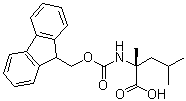 structure of CAS# 1231709-23-1, N-[(9H-Fluoren-9-ylmethoxy)carbonyl]-2-methyl-D-leucine