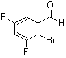结构式 CAS# 1232407-50-9, 2-溴-3,5-二氟苯甲醛