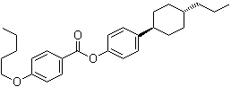 4-(Pentyloxy)benzoic acid 4-(trans-4-propylcyclohexyl)phenyl ester molecular structure (CAS 1233010-34-8)