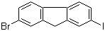 2-Bromo-7-iodofluorene molecular structure (CAS 123348-27-6)