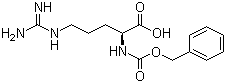structure of CAS# 1234-35-1, Nalpha-Cbz-L-Arginine;Nalpha-Carbobenzyloxy-L-arginine