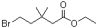 structure of CAS# 123469-83-0, 5-Bromo-3,3-dimethylpentanoic acid ethyl ester