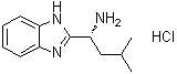 结构式 CAS# 1235643-62-5, (alphaR)-alpha-(2-甲基丙基)-1H-苯并咪唑-2-甲胺盐酸盐