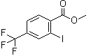 structure of CAS# 1236303-09-5, 2-Iodo-4-trifluoromethylbenzoic acid methyl ester