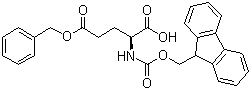 结构式 CAS# 123639-61-2, Fmoc-L-谷氨酸-gamma-苄酯; N-芴甲氧羰基-L-谷氨酸-gamma-苄酯