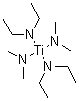 二(N-乙基乙氨基)二(N-甲基甲氨基)钛分子结构 (CAS 123798-13-0)
