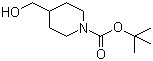 structure of CAS# 123855-51-6, N-Boc-4-piperidinemethanol;N-tert-Butyloxycarbonyl-4-piperidinemethanol