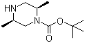 (2R,5R)-2,5-二甲基-1-哌嗪甲酸叔丁酯分子结构 (CAS 1240586-48-4)