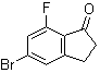 结构式 CAS# 1242157-14-7, 5-溴-7-氟-2,3-二氢-1H-茚-1-酮