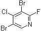 structure of CAS# 1242329-24-3, 3,5-Dibromo-4-chloro-2-fluoropyridine