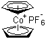 Dicyclopentadienylcobalt hexafluorophosphate molecular structure (CAS 12427-42-8)
