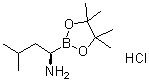 结构式 CAS# 1243174-57-3, (R)-1-氨基-3-甲基丁烷-1-硼酸频哪醇酯盐酸盐