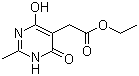 Ethyl 2-(1,6-dihydro-4-hydroxy-2-methyl-6-oxopyrimidin-5-yl)acetate molecular structure (CAS 1245643-23-5)
