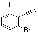 2-Bromo-6-iodobenzonitrile molecular structure (CAS 1245648-93-4)