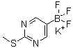 Potassium trifluoro(5-(methylthio)pyrimidin-2-yl)borate molecular structure (CAS 1245906-73-3)