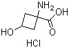 1-Amino-3-hydroxycyclobutanecarboxylic acid hydrochloride molecular structure (CAS 1246746-62-2)
