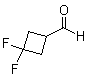 structure of CAS# 1246765-49-0, 3,3-Difluorocyclobutanecarboxaldehyde