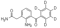 五氘代奈帕芬胺分子结构 (CAS 1246814-53-8)