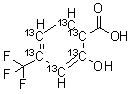 Desacetyl Triflusal-<sup>13</sup>C<sub>6</sub> molecular structure (CAS 1246817-12-8)