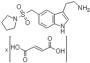 5-[(1-Pyrrolidinylsulfonyl)methyl]-1H-indole-3-ethanamine (2E)-2-butenedioate (1:?) molecular structure (CAS 1246860-65-0)