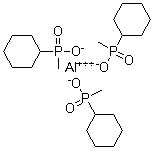P-Cyclohexyl-P-methylphosphinic acid aluminum salt molecular structure (CAS 1247079-94-2)