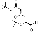 结构式 CAS# 124752-23-4, (4R-cis)-6-醛基-2,2-二甲基-1,3-二氧己环-4-乙酸叔丁酯