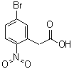 structure of CAS# 124840-61-5, 5-Bromo-2-nitrobenzeneacetic acid