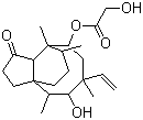 结构式 CAS# 125-65-5, 泰妙菌素; 截短侧耳素