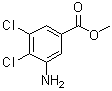 结构式 CAS# 1250663-38-7, 3-氨基-4,5-二氯-苯甲酸甲酯