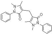 structure of CAS# 1251-85-0, Bisantipyrylmethane;Diantipyrinylmethane; Diantipyrylmethane; NSC 60670