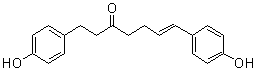 结构式 CAS# 1251830-57-5, (6E)-1,7-二(4-羟基苯基)-6-庚烯-3-酮