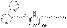 structure of CAS# 1251904-51-4, (2S)-2-[[(9H-Fluoren-9-ylmethoxy)carbonyl]amino]-7-octenoic acid