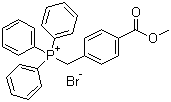 structure of CAS# 1253-46-9, (4-Methoxycarbonylbenzyl)triphenylphosphonium bromide;[4-(Methoxycarbonyl)benzyl](triphenyl)phosphonium bromide