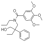 N-[2-(Hydroxymethyl)-2-phenylbutyl]-3,4,5-trimethoxy-N-propylbenzamide molecular structure (CAS 1253-67-4)