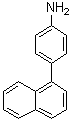 structure of CAS# 125404-00-4, 4-(1-Naphthalenyl)benzenamine;1-(4-Aminophenyl)naphthalene