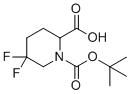 结构式 CAS# 1255663-95-6, 1-(叔-丁氧羰基)-5,5-二氟哌啶-2-羧酸