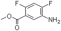 Methyl 5-amino-2,4-difluorobenzoate molecular structure (CAS 125568-73-2)
