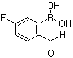 5-Fluoro-2-formylphenylboronic acid molecular structure (CAS 1256355-30-2)