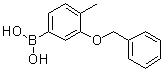structure of CAS# 1256355-31-3, [4-Methyl-3-(phenylmethoxy)phenyl]boronic acid