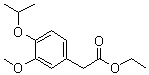 结构式 CAS# 1256581-66-4, 3-甲氧基-4-(异丙氧基)苯乙酸乙酯