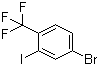 structure of CAS# 1256945-00-2, 4-Bromo-2-iodo-1-(trifluoromethyl)benzene
