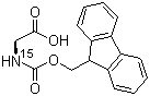 structure of CAS# 125700-33-6, Fmoc-[15N]Glycine;Fmoc-[15N]Gly-OH