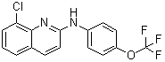 结构式 CAS# 1258453-75-6, 8-氯-N-[4-(三氟甲氧基)苯基]-2-喹啉胺