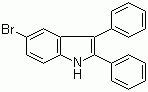 structure of CAS# 1259224-11-7, 5-Bromo-2,3-diphenylindole;5-Bromo-2,3-diphenyl-1H-indole