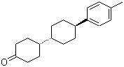structure of CAS# 125962-80-3, 4'-Tolylbicyclohexyl-4-one;4-(4-(4-Tolyl)cyclohexyl)cyclohexanone; trans-4'-(4-Methylphenyl)-[1,1'-bicyclohexyl]-4-one