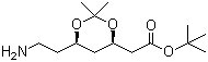 structure of CAS# 125995-13-3, (4R,6R)-tert-Butyl-6-(2-aminoethyl)-2,2-dimethyl-1,3-dioxane-4-acetate;(4R-Cis)-1,1-Dimethylethyl-6-aminoethyl-2,2-dimethyl-1,3-dioxoane-4-acetate