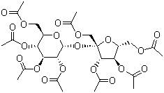 Sucrose octaacetate molecular structure (CAS 126-14-7)